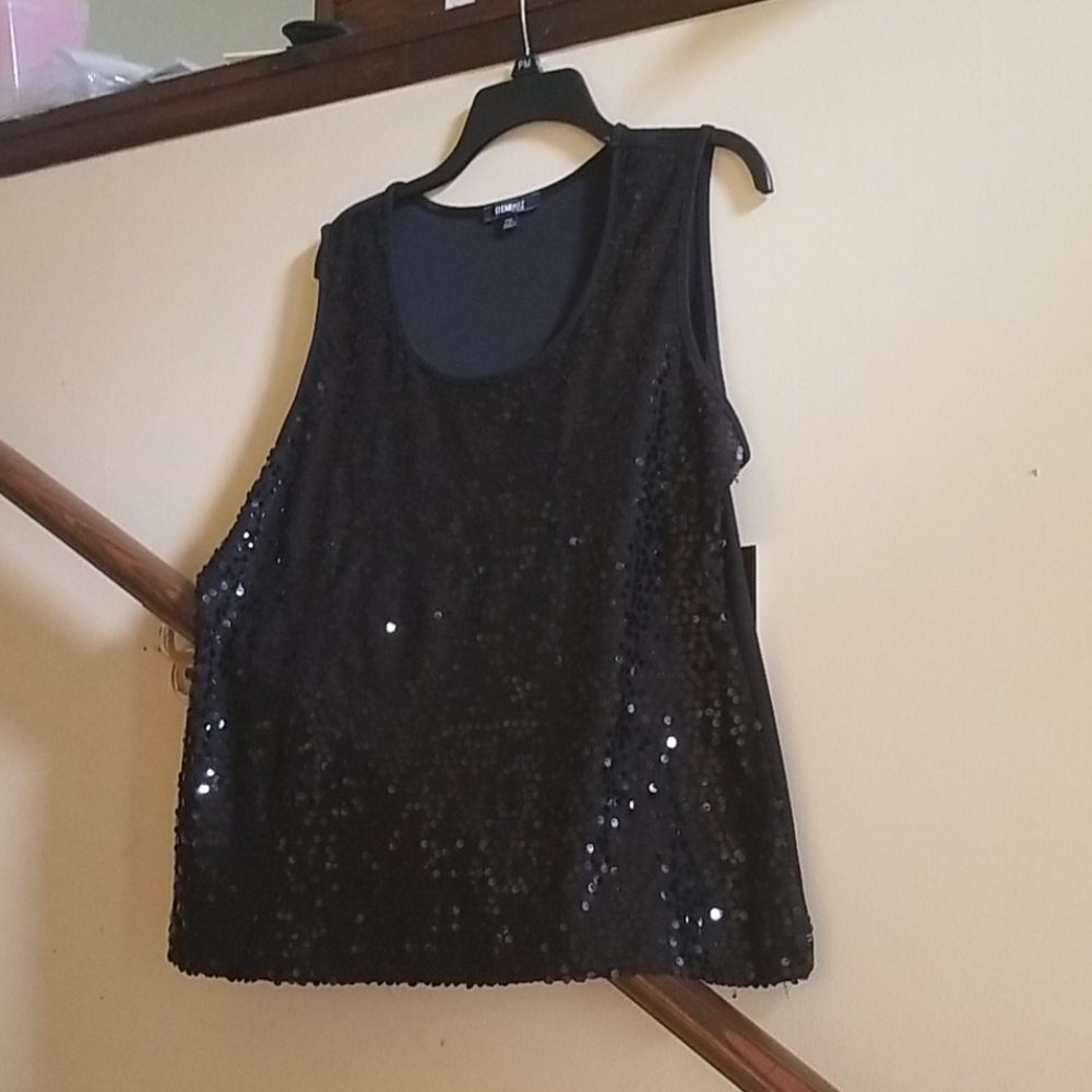 Elementz Sleeveless sequined top